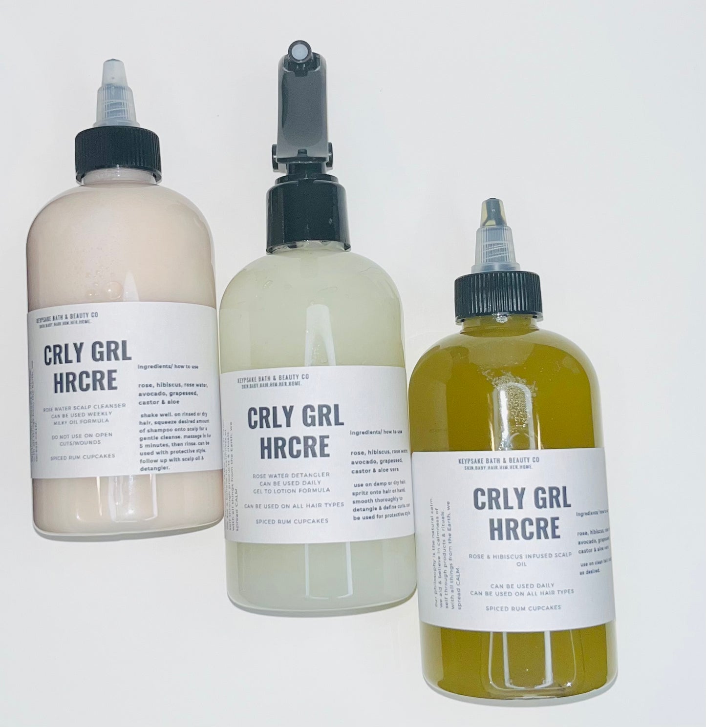 Curly Girl Hair Care - Rose Water/ Rose & Hibiscus Infused