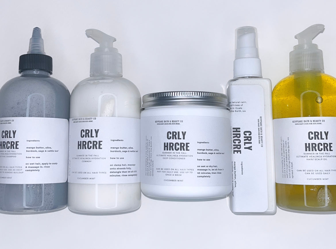 Curly Hair Care - Ultimate Healing/ Hydration (Summer In The Fall) Sage, Burdock & Nettle Leaf Heal & Grow