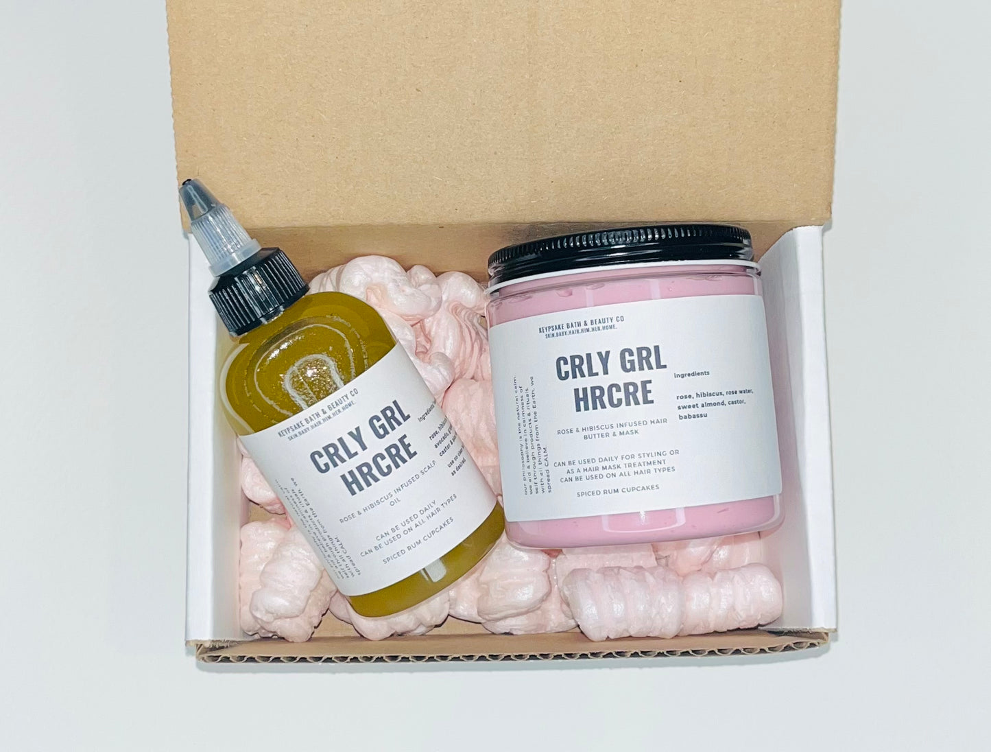 Curly Girl Hair Care - Rose Water/ Rose & Hibiscus Infused
