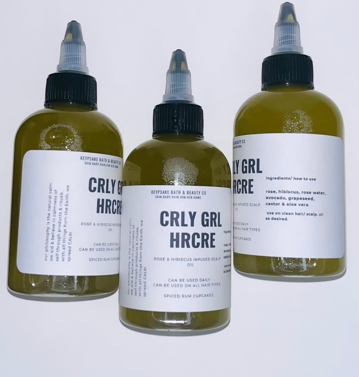 Curly Girl Hair Care - Rose Water/ Rose & Hibiscus Infused